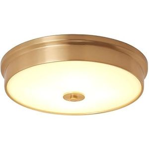 16,1-inch Amerikaanse moderne ronde plafondlamp ingebedde glazen lampenkap plafondlamp 3-kleuren verstelbare lichtbron LED-plafondlampen geschikt for woonkamer, keuken en slaapkamer