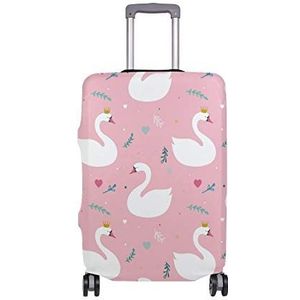 AJINGA roze eenhoorns kroon liefde reizen bagage beschermer koffer cover S 18-20 in