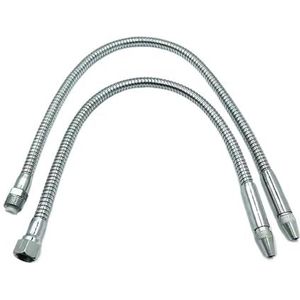 Metalen flexibele water-oliekoelbuis, 1/4"" 3/8"" 1/2"" flexibele metalen water-oliekoelbuis koelvloeistofslang(1/4 Male 400mm)