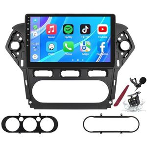 Android 14 Autoradio Stereo voor F-ord Mondeo (2010-2014) 9-inch Touchscreen Multimedia Speler met Draadloze Carplay GPS Navigatie FM RDS Bluetooth 5G-WiFi SWC DSP,M120s