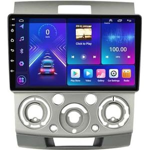 Android 14 2 Din Autoradio voor Ford Ranger Mazda BT50 2006-2011 - Steun Carplay Android Auto DSP-9"" Touchscreen Auto Stereo Met Stuurwielbediening WIFI 4G Bluetooth Split-Screen(A,P4 4G+WIFI 8Core 4G