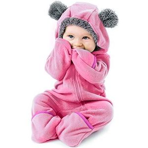 Fleece Babypakje Bodysuit– BearPink2T