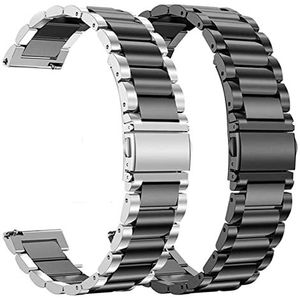 Roestvrijstalen bandjes passen for Garmin Forerunner 55 245 645m Smart Watch Band Metal Armband Riemen Compatible With aanpak S40 S12 S42 Correa (Color : Package 5, Size : For Vivomove HR)