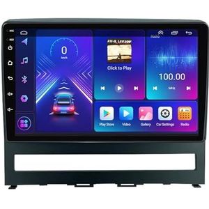 Dubbele DIN Android 14 autoradio voor Fiat Perla Idea 2009-2014 9 Duim QLED Touch screen-met Draadloze Carplay Android Auto GPS navigatie 4G WiFi Stuurwielbediening achteruitrijcamera(P5 4G+WIFI 8Core