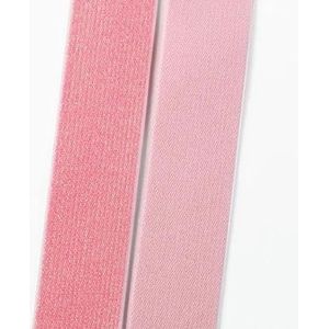 2/5M 25/30/40/50mm elastische band voor naaien rok broek tailleband tape kleding schoenen rubberen band lint DIY accessoires-roze-roze-25mm-2 meter