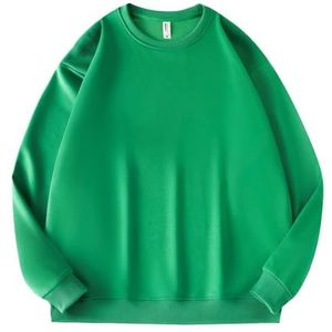 Leader of the Beauty Unisex oversized sweatshirt met ronde hals heren pullover truien lange mouwen herfst outfits 2024, Groen, S