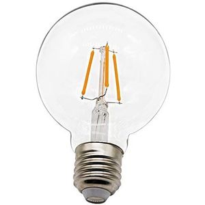 4 W Retro Edison LED lamp ballonvorm E27 fitting dimbaar, vervangen 30 Watt, lont draad transparant, warm wit 2200 Kelvin, 1 stuk