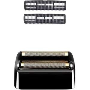Vervangende scheerkop en snijbladen - compatibel met het Double FXFS2 metalen elektrische scheerapparaat(Black)