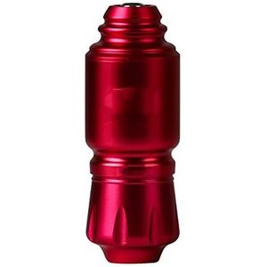 Mini Raket Tattoo Machine Set Japan Motor Draadloze Tattoo Voeding RCA Interface Rotary Tattoo Pen Kit (Color : Red Pen)