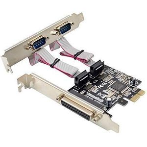 MEO PCIe naar 2S1P Seriële & Parallelle Converter Card pcie naar 2 Poorten rs232+Parallelle Printer LPT-poort Adapter Kaart MCS9901Chipset RS-232