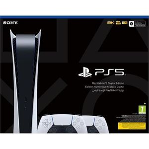PlayStation 5 Console Digital Edition + 2 PS5 DualSense™ Draadloze Controllers - Wit