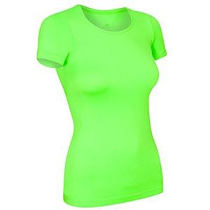 Assoluta sportshirt voor dames, korte mouwen, verkrijgbaar in de kleuren groen, oranje, roze en neongeel