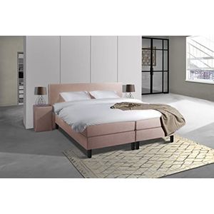 Anno 1588 Boxspring Softa Premium - Pocketvering - Tijdelijk GRATIS 2 Kussens & dekbed - Compleet bed (Oudroze, 160x200)