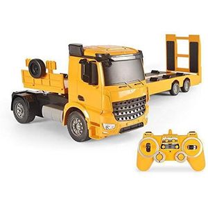 RC speelgoed voor jongens Afstandsbediening auto Afstandsbediening vrachtwagen RC autospeelgoed Multifunctionele vrachtwagen Aanhangwagen Achterlift Dump Truck Licht en geluid Jong