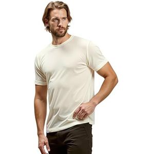 ALPIN LOACKER Merino shirt heren korte mouw, anti-transpiratie-shirt, merinowollen t-shirt, thermisch shirt ademend, poloshirt