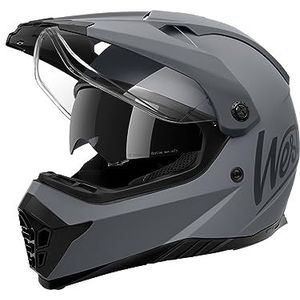 Westt Motorcrosshelm, crosshelm, MTB, motorhelm, integraalhelm, helm, motorfiets, enduro quad, helm met vizier en zonneklep, ECE 22.06 gecertificeerd