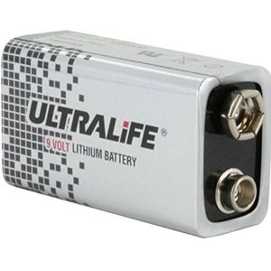 10x Ultralife lithium batterij 9 volt, E-blok, U9VL-J 1200 mAh (Spar Set) 10-delige set