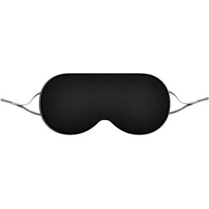 Oogmasker Slaaphulpmiddel Blinddoek, 3 kleuren puur natuurlijke zijde en natuurlijk katoen gevuld slaapoogmasker met verstelbare riem for op reis (roze) (Kleur: Roze, Maat: ONE Size) (Color : Schwarz