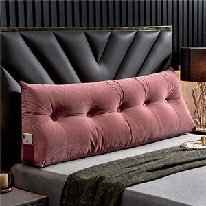 Yanman Tufted Rugleuning Kussen Hoofdbord Leeskussen Hout Ondersteuning Groot wigkussen, Daybed Driehoekige Ondersteuning Positionering Bolster voor Bed Sofa Rest