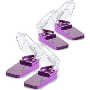 Pillensplitsers - (4 stuks) Pillensnijders met V-greep voor grote en kleine medicijnen - Snijd eenvoudig pillen, met doorzichtige pillenhouder aan de bovenkant