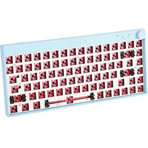 2.4G Draadloze Mechanische Toetsenbordkit 84 Toetsen Modulair Kantoortoetsenbord (Blauw)