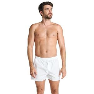 Jockey - Everyday Woven Boxer Short - Wit - Boxershort