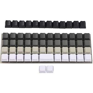 YMDK Planck Niu40 Preonic Keyset Wit Grijs Zwart Gradiënt Laser-geëtst OEM Keycap 1.5mm Dikte PBT (Bleeg)