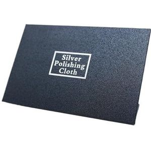 XPJYUA Zilveren Polijstdoek Zilver Goud Poolse Doek Anti Aanslag Sieraden Gereedschap Sterling Zilver Polijsten Reiniging 100Pcs 10X6.5CM (Kleur: Zwart)