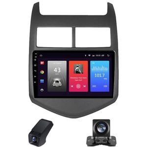 Draadloze Carplay Android 14 Autoradio 2 Din 9 inch autoradio geldt voor Chevrolet Aveo 2 2011-2015 met Android Auto Navi GPS 9 inch met Bluetooth Achteruitrijcamera 1080P(X1)