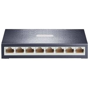 SOEWGAIJI Ethernet Switch 100Mbps 8-Port Netwerk Hub Plug and Play 100BASE-T Internet Splitter 5V DC Auto MDI/MDIX TL-SF1008D (Kleur: EU Adapter)