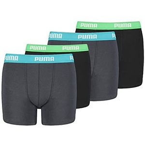 PUMA Basic boxershort voor heren, 2 paar, 376 - India Ink/Turquoise, 164