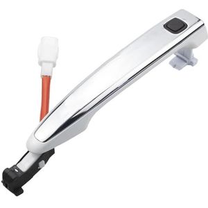 Voor Toyota Voor Highlander Voor Camry Voor Crown 2008-2013 69210-30300-CO 1PCS Auto Exterieur Buiten Deurklink Voor Achter Buitendeurklink Vervangingstoebehoren(Chrome with Button)