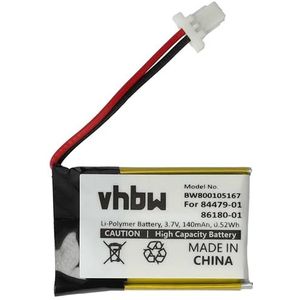 vhbw 1 x accu compatibel met Plantronics CS540, CS540A draadloze headset hoofdtelefoon (140 mAh, 3,7 V, Li-polymeer)