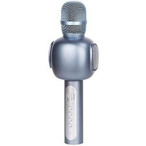 DKE Bluetooth-luidspreker Bluetooth Draadloze Handset Microfoon K Song Treasure Draadloze Microfoon Zingen Muziek 25 * 6cm (Color : Silver)