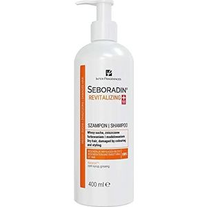 Seboradin Revitaliserende shampoo voor kapot beschadigd droog haar, haarshampoo voor dames en heren, vochtinbrengende shampoo 400 ml