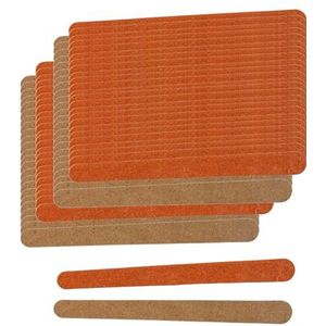 144 dubbelzijdige nagelplaten - dubbelzijdige nagelvijl - voor manicure en pedicure vormgeven en gladmaken van vingers en teennagels