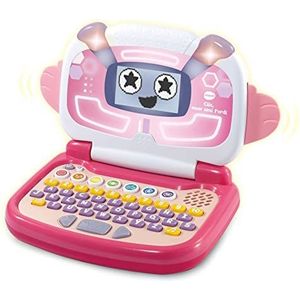 VTech - Educatieve laptop voor kleuters, Small Pixel, kindercomputer voor kinderen van 3 jaar oud, kleur roze, ESP-versie