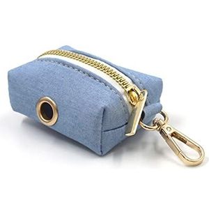 Hondenriem lichtblauw denim gepersonaliseerde hondenhalsband en riem set strik hondenharnas meisje hondenlood (kleur: geel, maat: XL hals 56-62cm)