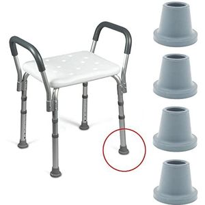 Aantal: 4x Vervanging Grote Gebaseerde 19mm (3/4"") Ferrules voor Bad & Douche Krukken - door Lifeswonderful