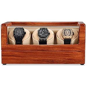 Horloge Automatische Watch Winder Boxen met Lichte Stille Motor voor Horloges Display 5 Rotatie Modi AC Adapter Aangedreven Exclusief Horloges