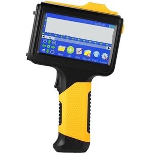 Handhelds Inkjet Printers 12,7 mm Snel drogende Coderingsmachine for Barcode Label Tekst Logo's Codenummer,Soepele werking(Giallo)