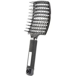 1 stks Haarborstel Vrouwen Haar Borstel Massage CombScalp Krullend Kammen Borstels Kappers Gereedschap (Maat: Zwart1)
