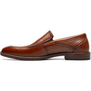 STACY ADAMS Heren Aiden Moc Toe Slip on Loafer, Cognac, 12 UK, Cognac, 44.5 EU