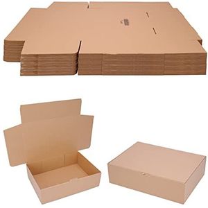 verpacking vouwdozen bruin 430 x 310 x 120 mm DIN A3 - WP L verzenddoos DHL karton Hermes DPD GLS verpakking 100 stuk