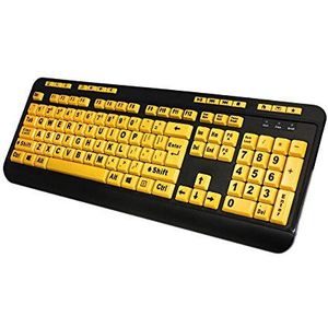 ADESSO(R) Adesso AKB-132UY EasyTouch Florescent Multimedia Toetsenbord Geel WLM