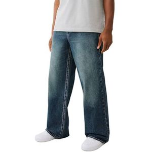 True Religion Ricky SN Flap Straight Jeans voor heren, dark wash, 29