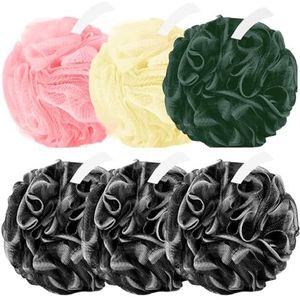 Amazerbst loofah, Loofah spons voor dames en heren, douche-loofah set van 6