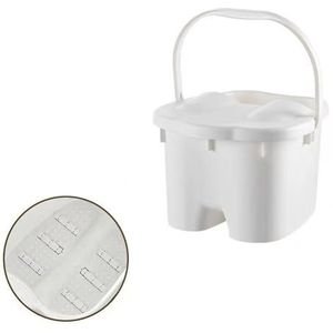 PA-DABAOO Plastic Voetbad Emmer, Voetbad Emmer Met Massagerol, Voet Spa -Emmer, Voetbadbassin, Plastic Emmer Met Handvat, Geschikt Voor Spa -Voetbad Voor Thuisvoet Spa,S