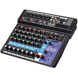 Audio DJ-mixer 6-kanaals professionele draagbare mixer Computer Sound Mixing Console Nummerinterface Live-uitzending A6 48V Podcast-apparatuur