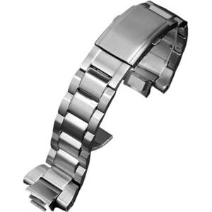 Solide roestvrijstalen fijne stalen horlogeband Geschikt for Casio horloge G-SHOCK Steel Heart GST-B400-serie Sport herenpolsband (Color : Silver, Size : GST-B400)